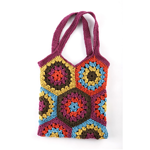 Hexagon Market Bag | AllFreeCrochet.com