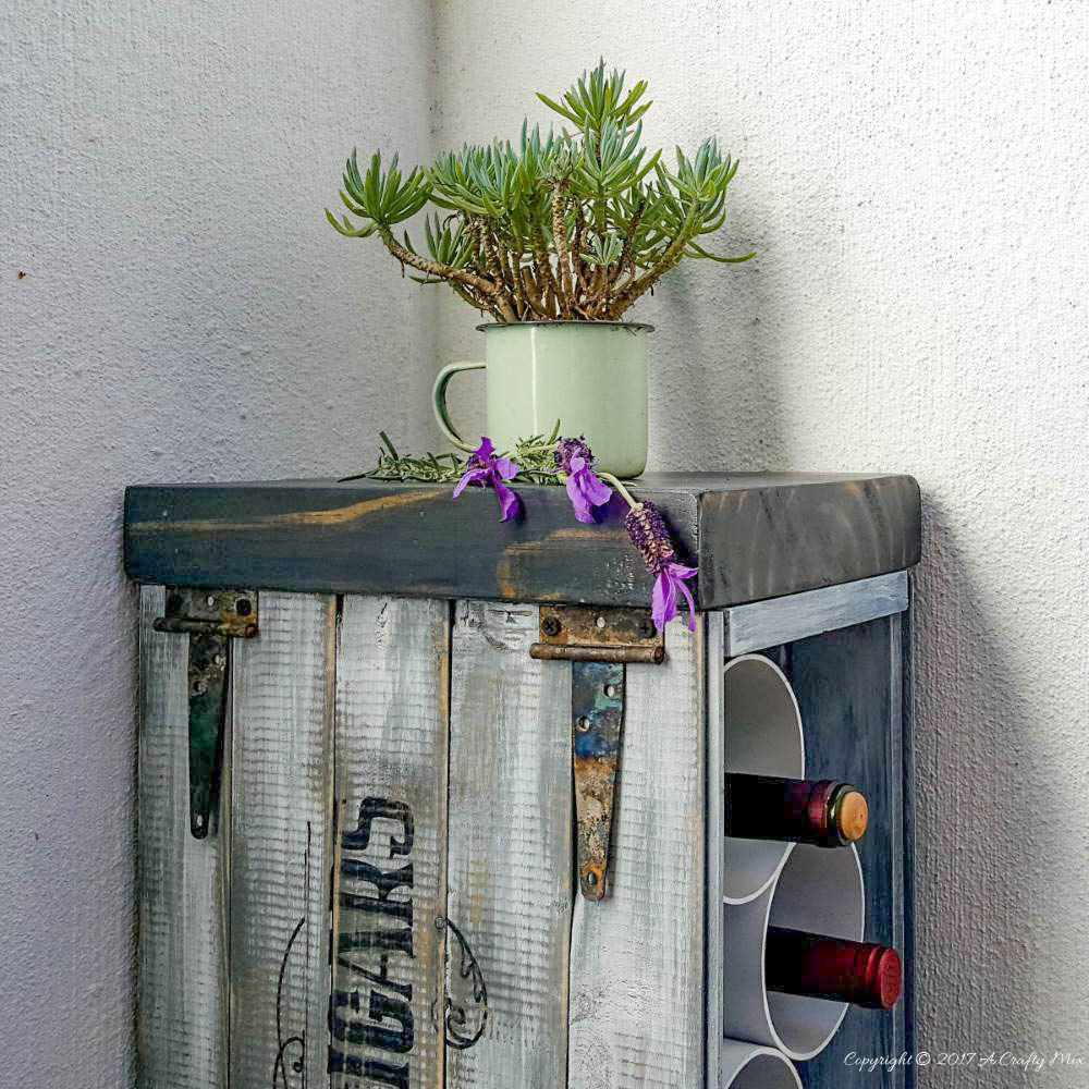 Tall Skinny PVC Pipe DIY Wine Rack | DIYIdeaCenter.com