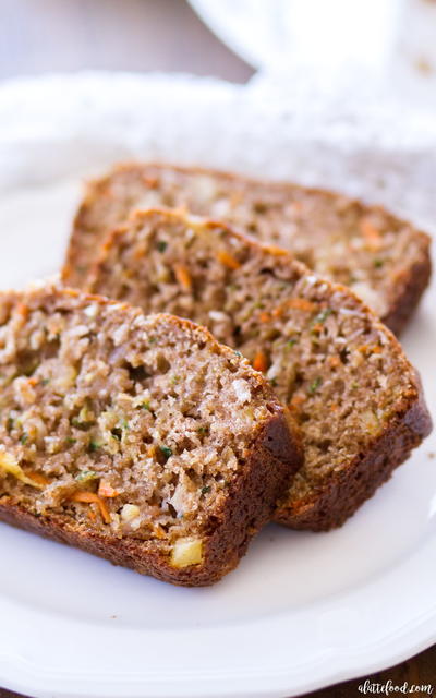 Pineapple Carrot Zucchini Bread