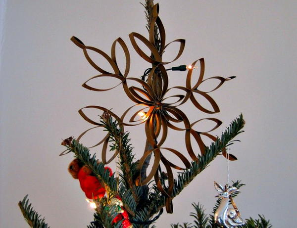 Upcycled Cardboard Tree Topper