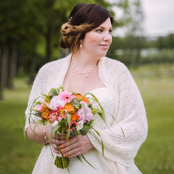 Beaded Bridal Shawl