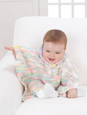 Baby Poncho Knitting Pattern