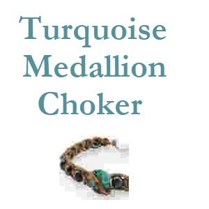 Turquoise Medallion Choker