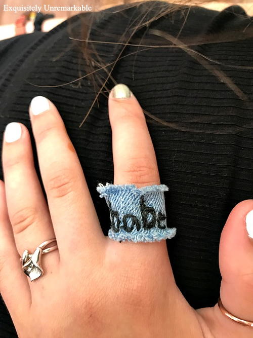 DIY Denim Ring