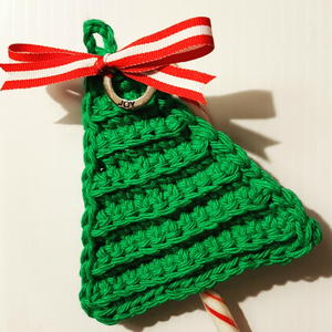 Last Minute Christmas Tree Candy Cane Holders