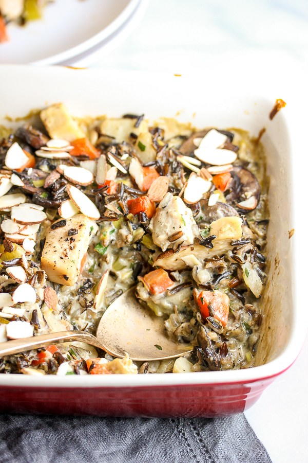 Mom's Make-Ahead Chicken Wild Rice Casserole | FaveSouthernRecipes.com