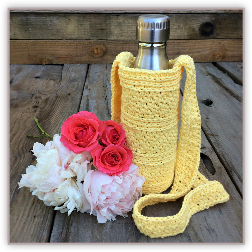 Crochet Water Bottle Holder, Pattern PDF, Crochet Bottle Holder