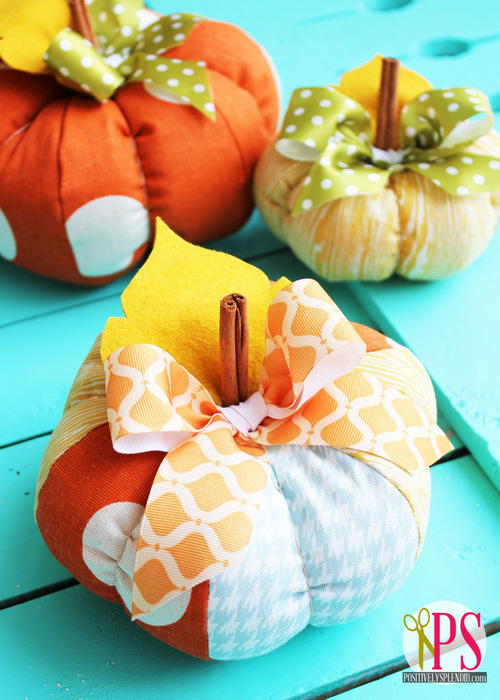 Plush Patchwork Pumpkins