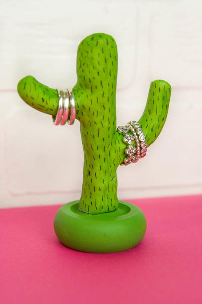 DIY Clay Cactus Ring Holder