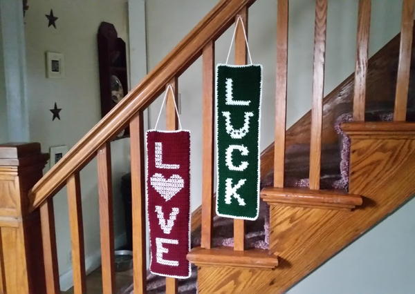 Love/Luck Reversible Sign