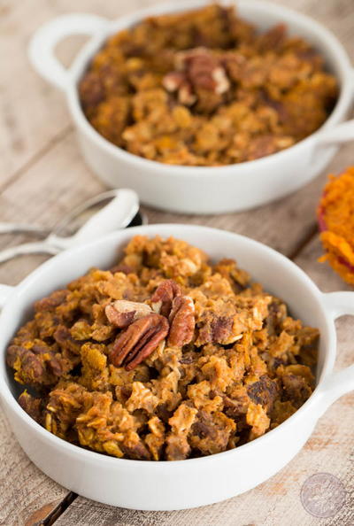 Pumpkin Spice Baked Oatmeal