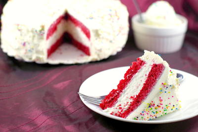 Red Velvet Ice Cream Cake