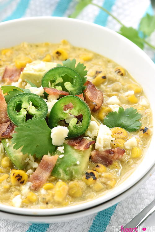 Slow Cooker Mexican Street Corn Chowder | AllFreeSlowCookerRecipes.com