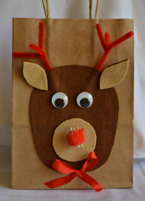 Wishes from Rudolph DIY Gift Bag