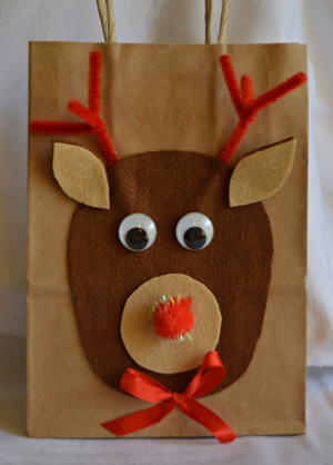 DIY Reindeer Gift Bags