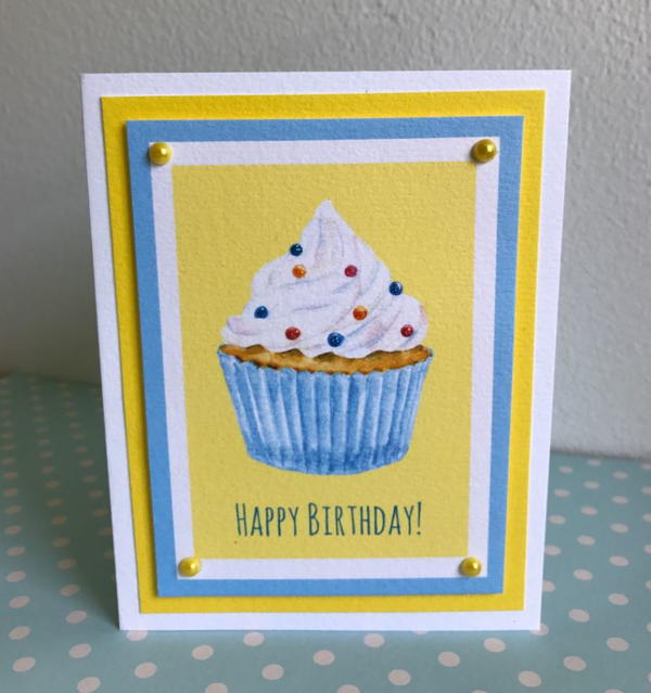 Printable Cupcake Birthday Card