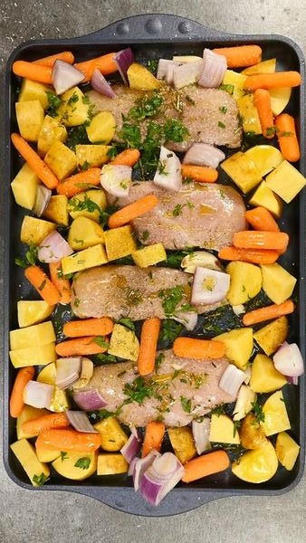 Lazy Days Chicken Sheet Pan Dinner