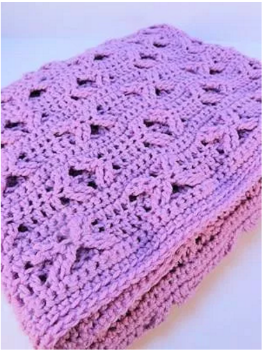 Orchid Crochet Baby Blanket Pattern