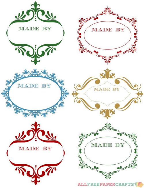 Made by Printable Christmas Labels