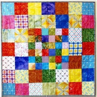 Squares and Rectangles Throw Quilt