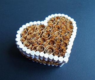 Paper Quilled Heart Box