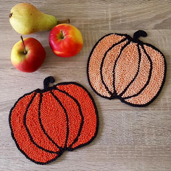 Easy Peasy Pumpkin Potholders