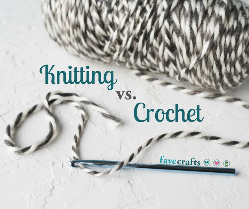 Knitting vs. Crochet What's the Difference?