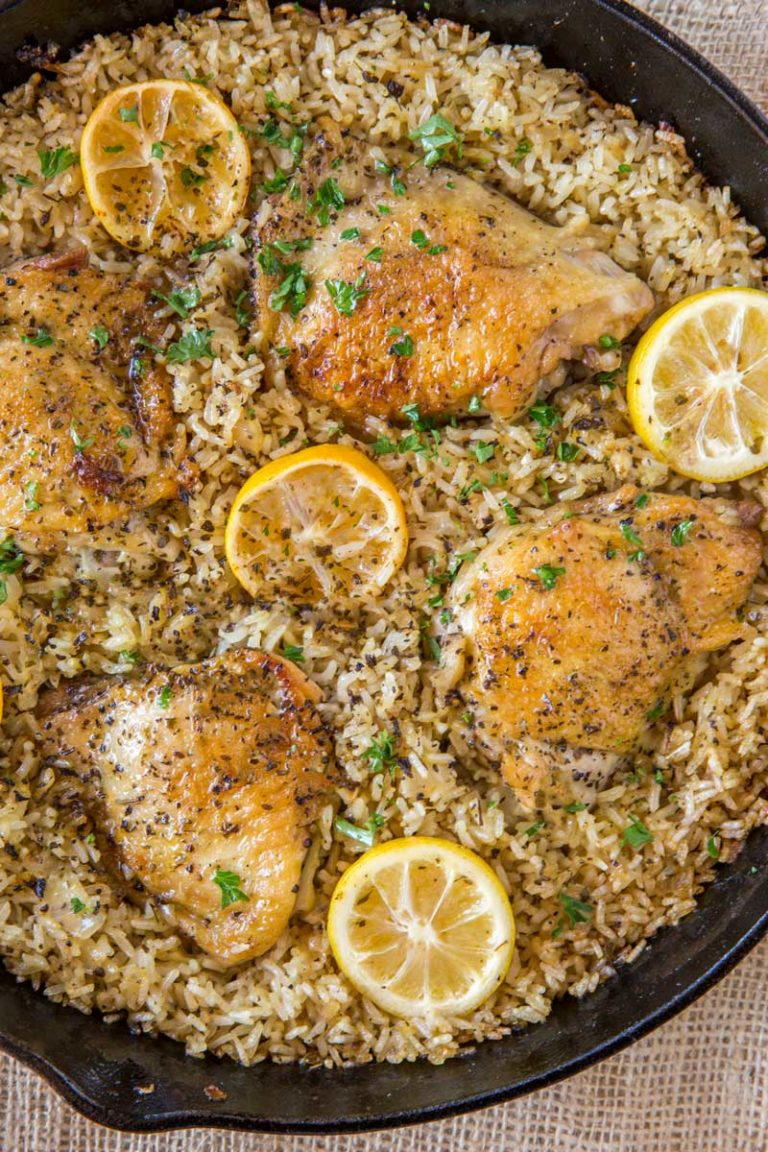 One Pot Greek Chicken And Rice 