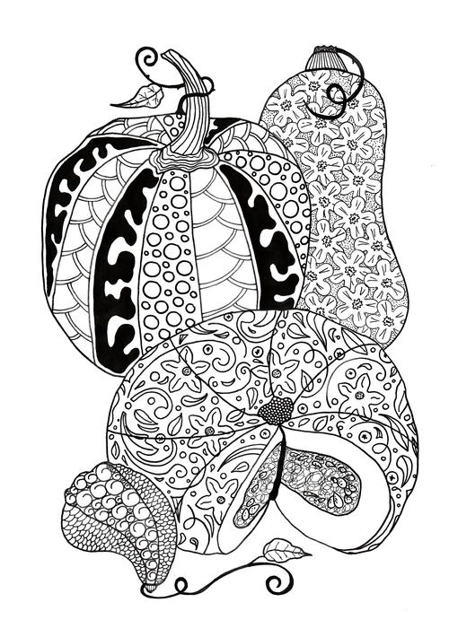Fall Coloring Adult Coloring Pages Adult Coloring Book Printable Gray Scale Digital Download