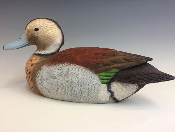 A Ringed Teal Drake - Part One: Carving | wildfowl-carving.com