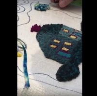 Rug Hooking with Spot Dyed Wool Video