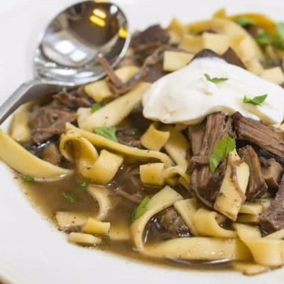 Beef Stroganoff Soup