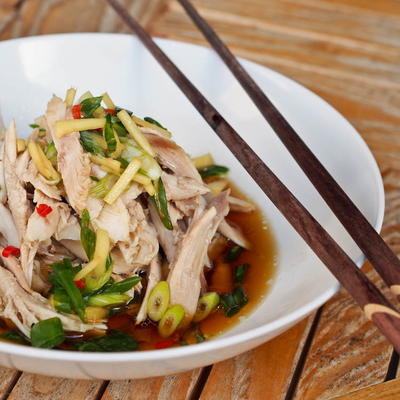 Shredded Chicken with Asian Ginger Sauce | FaveGlutenFreeRecipes.com