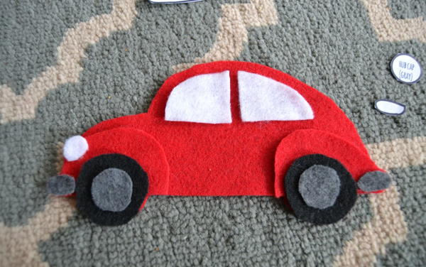 Vintage Car with Christmas Tree DIY Ornament