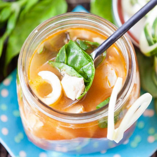 Instant Chicken Parmesan Zoodle Soup