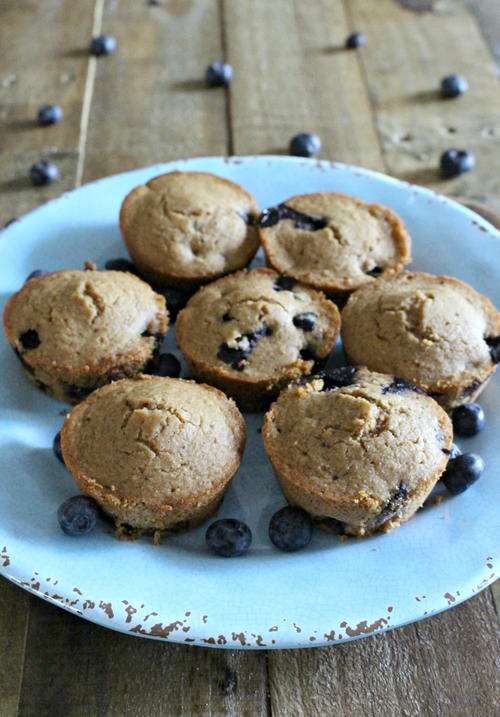 Super Moist One Bowl Vegan Blueberry Muffins