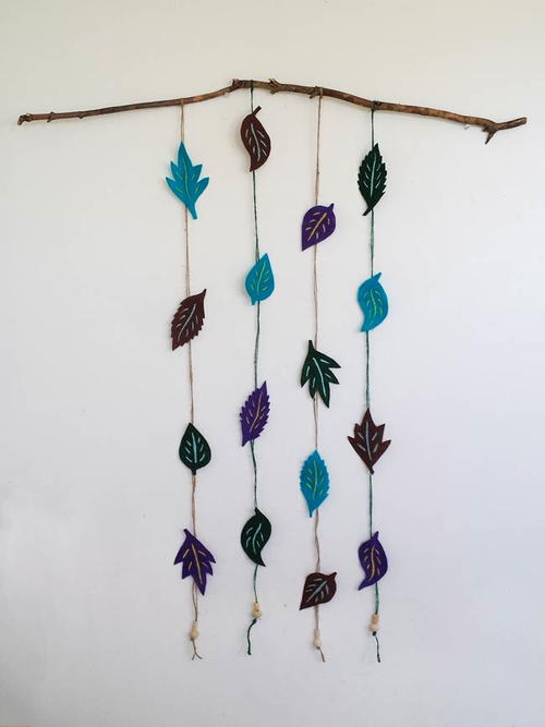 Felt Leaves Wall Decor