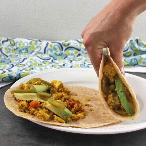 Tofu Scramble Breakfast Tacos