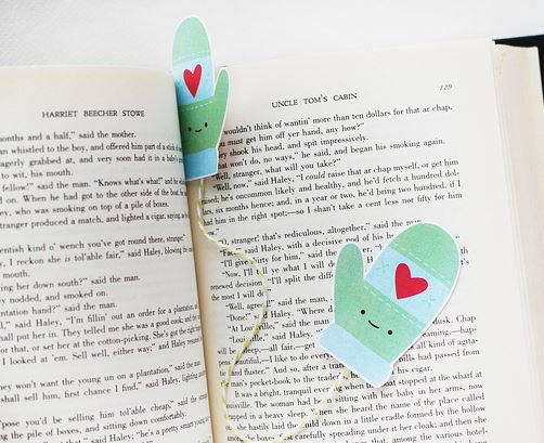 Printable Mitten Bookmark