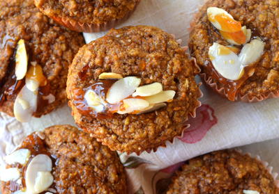 Healthy Carrot Brittle Muffins