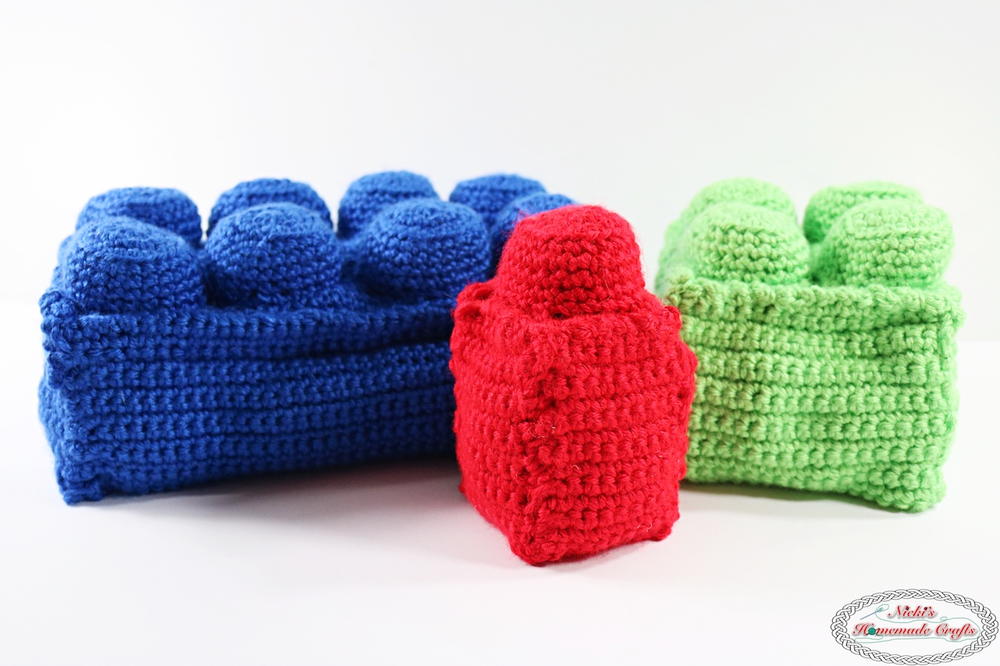 Soft and Stackable Bricks | AllFreeCrochet.com