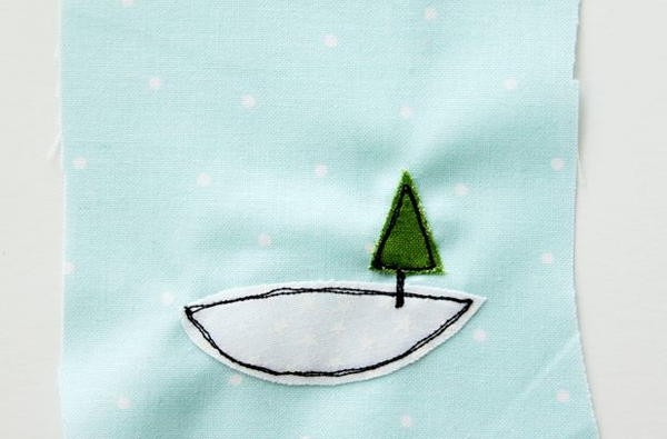 Felt and Fabric Snow Globe DIY Ornament