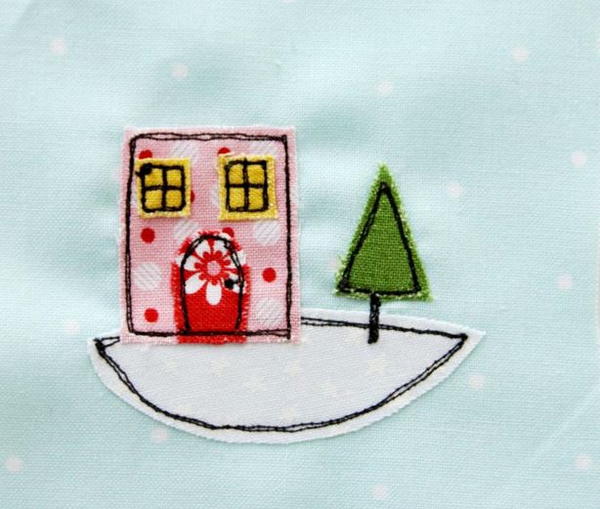 Felt and Fabric Snow Globe DIY Ornament