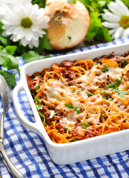 5-Ingredient Amish Baked Spaghetti