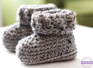 The Parker Crochet Baby Booties