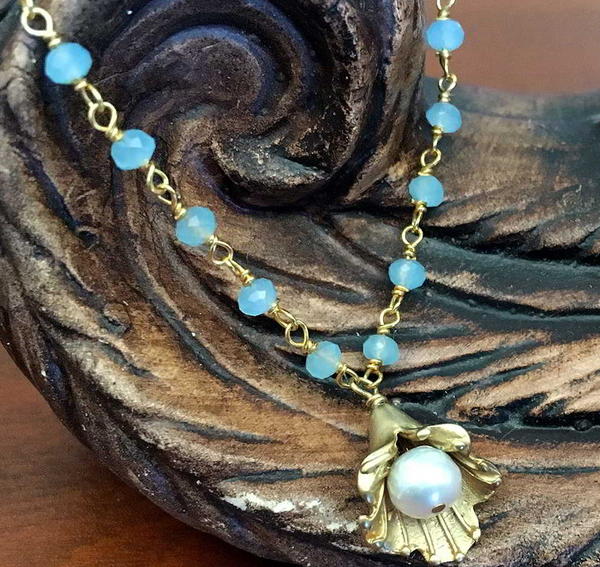 Gemstone Chain Pendant Necklace