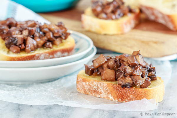 Maple Mushroom Crostini