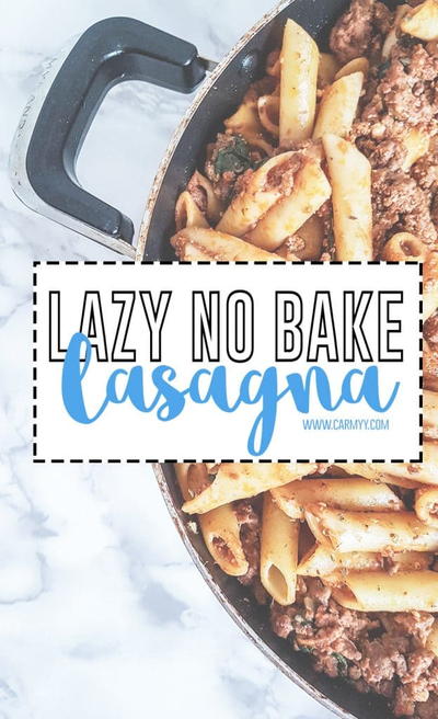 Lazy No Bake Lasagna With A Skillet