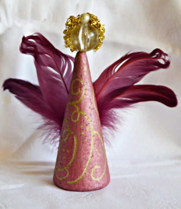 Simple Elegance Magenta Christmas Angel