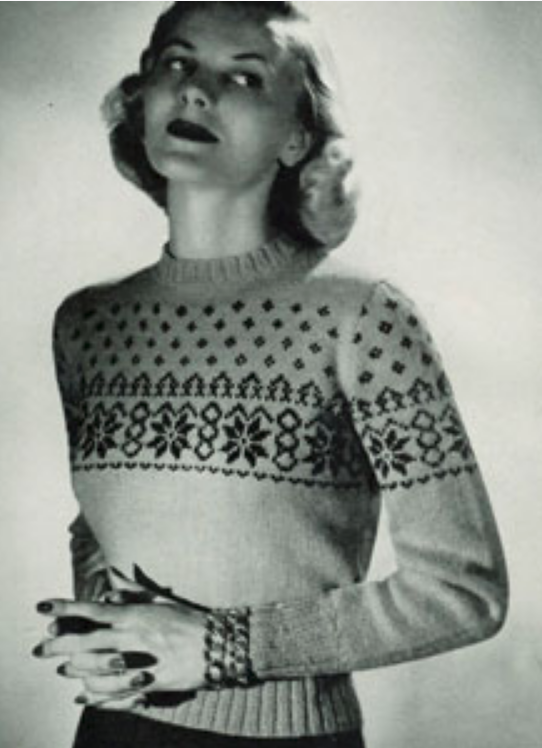 Frosty Fair Isle Ski Sweater